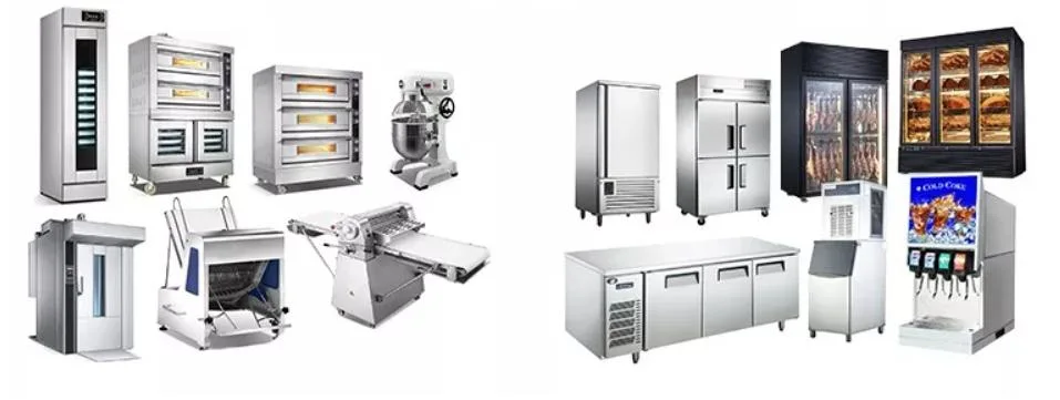 One Stop Solution Commercial Restaurant Kitchen Equipment for Cooking Refrigerating