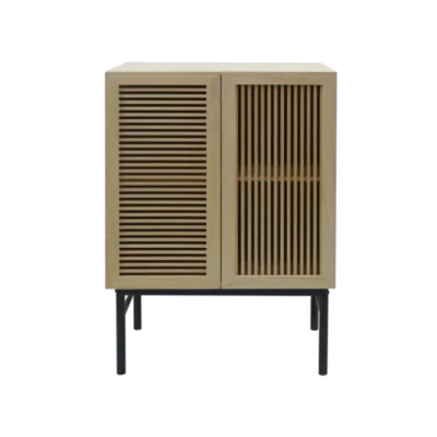 Heißer Verkauf Stil Holz Rattan Lagerung Zwei Sideboard Schrank Buffet Moderne für Esszimmer